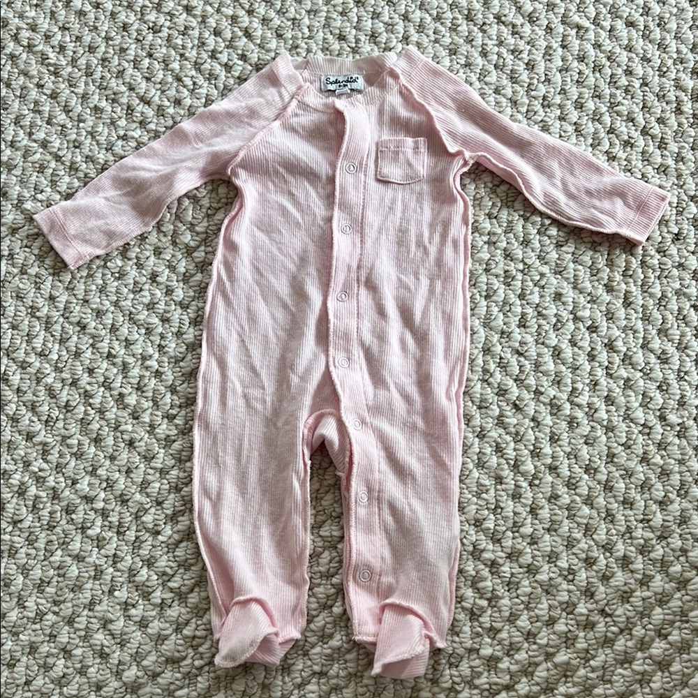 Splendid Pink Footie One Piece Size 0-3mos